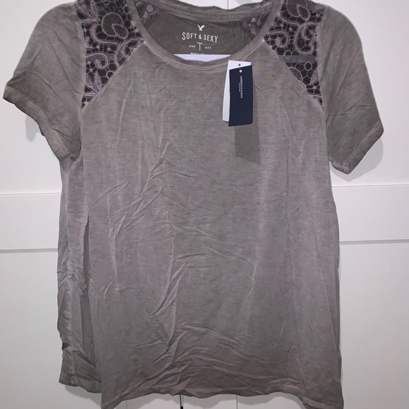 american eagle soft shirt sleeved tee - Picture 1 of 1